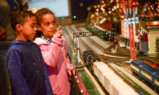 Jump on the Trivette train: 625-foot train on display at Kentucky Historical Society