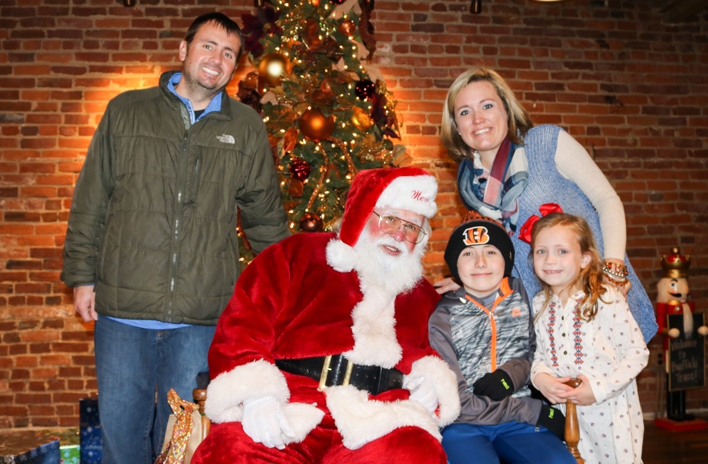 Santa visits Buffalo Trace Distillery