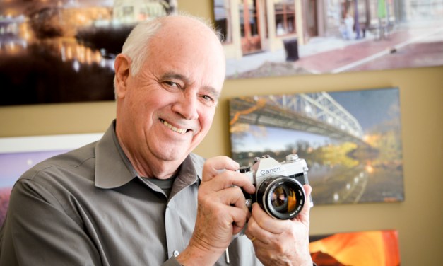 Gene Burch capturing the essence of Frankfort through a lens
