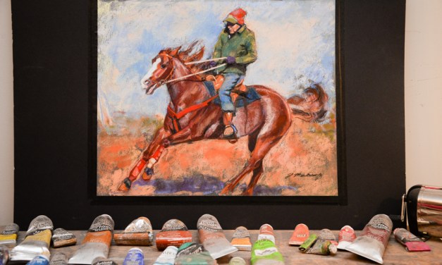 And she’s off! Local artist Sharon Matisoff looking to break into world of equine art
