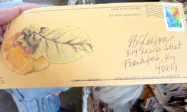 Mail art: Longtime friends Ellen Glasgow and Sandra MacDiarmid exchange handwritten letters with intricate drawings on the envelopes for more than 60 years