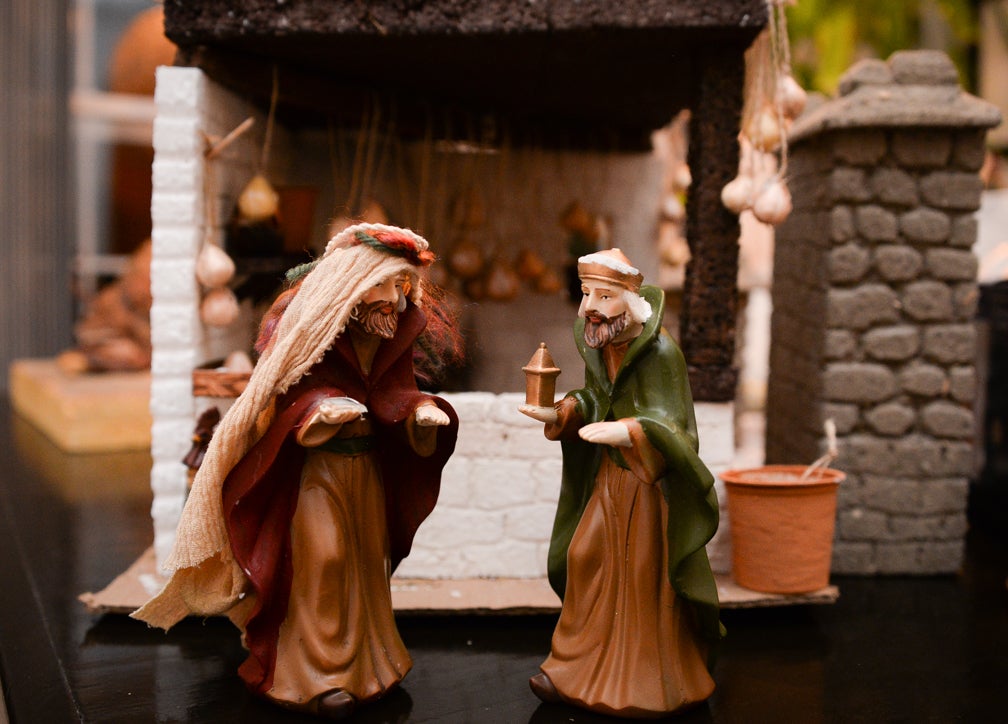 Telling his story: Silvia Viso builds large, authentic nativity