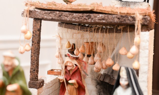 Telling his story: Silvia Viso builds large, authentic nativity