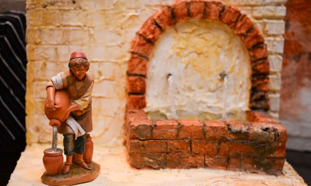 Telling his story: Silvia Viso builds large, authentic nativity