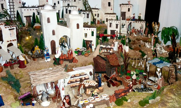 Telling his story: Silvia Viso builds large, authentic nativity