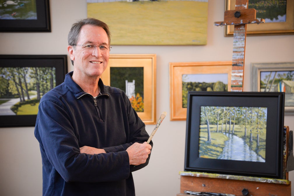 Bob McWilliams always finds time to fulfill passion for painting