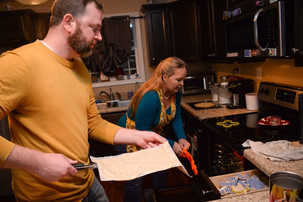 Cooking brings couple closer together