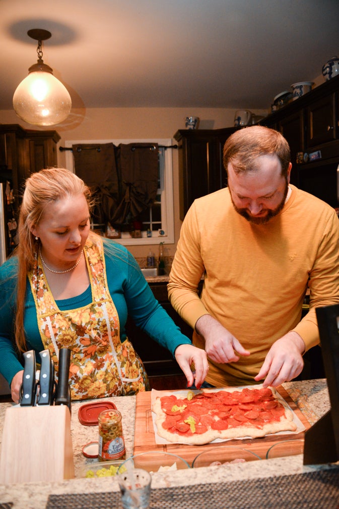 Cooking brings couple closer together
