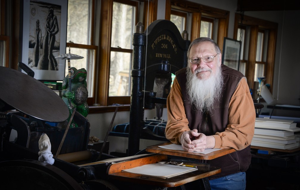 Pressing On: Gray Zeitz creating one-of-a-kind prints of art