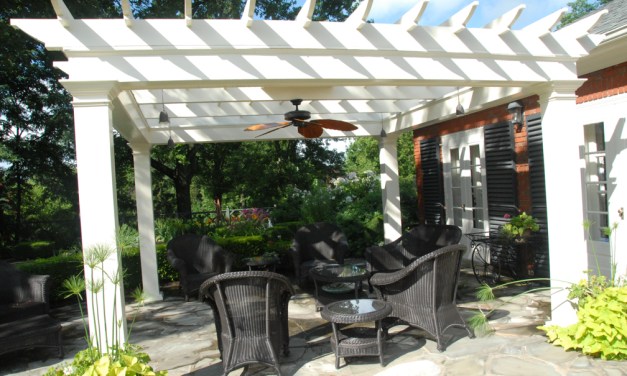 Seeking out shade: Pergola or pavilion might help provide a cool spot this summer