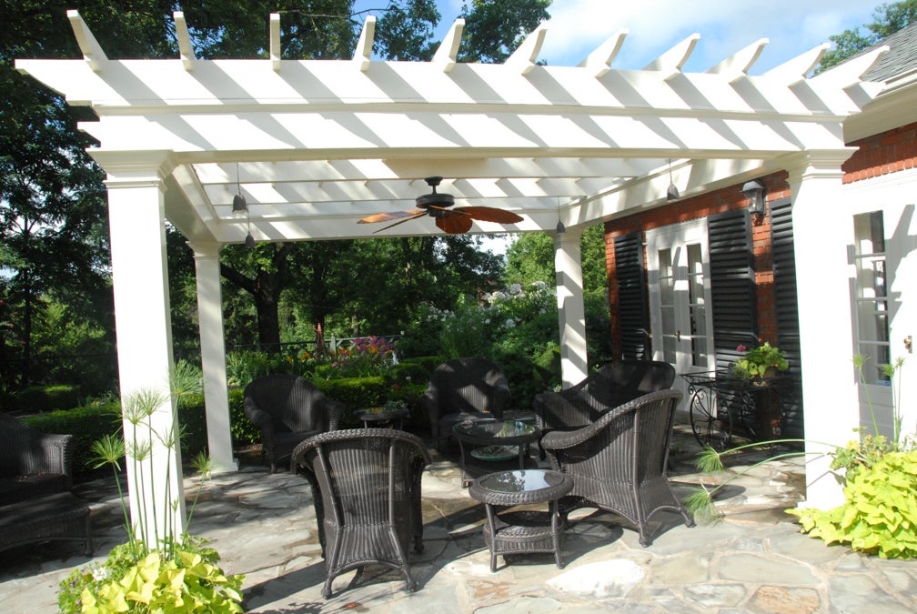 Seeking out shade: Pergola or pavilion might help provide a cool spot this summer