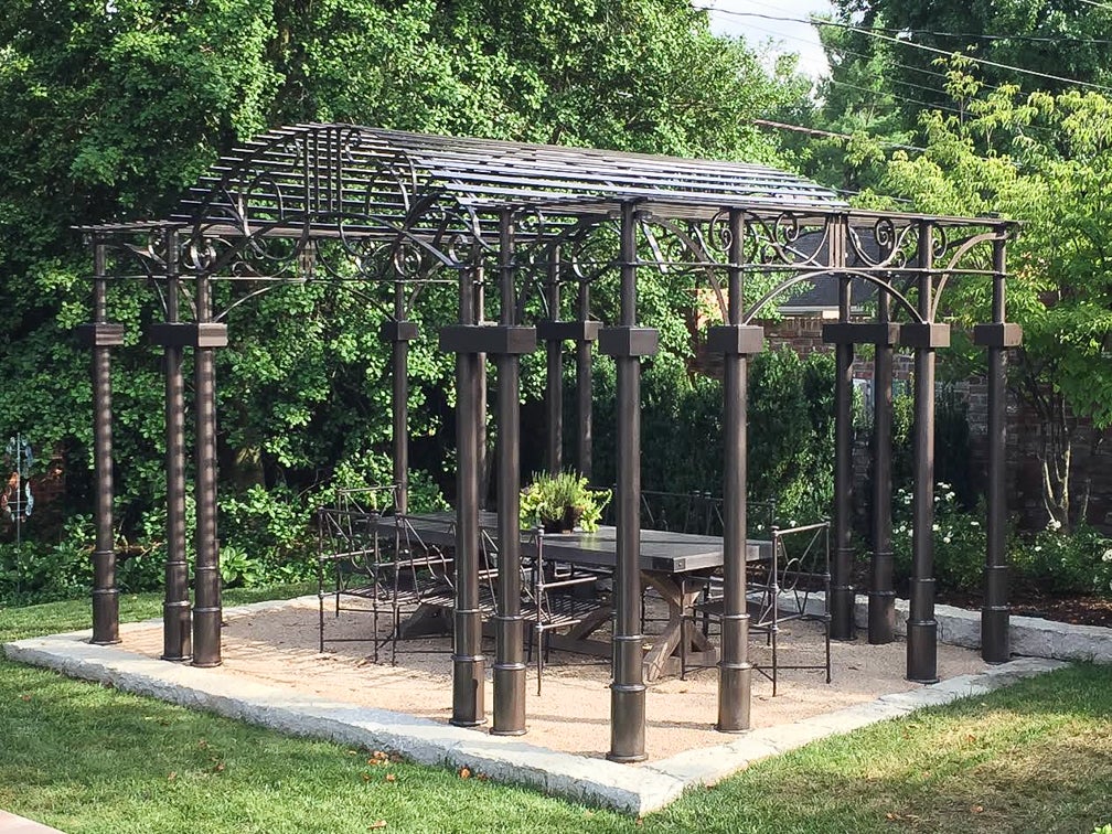 Seeking out shade: Pergola or pavilion might help provide a cool spot this summer