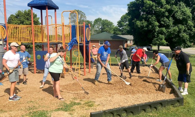 Sponsored content: Collaboration helps clean up community attraction; Independence Bank employees volunteer time to improve eyesore