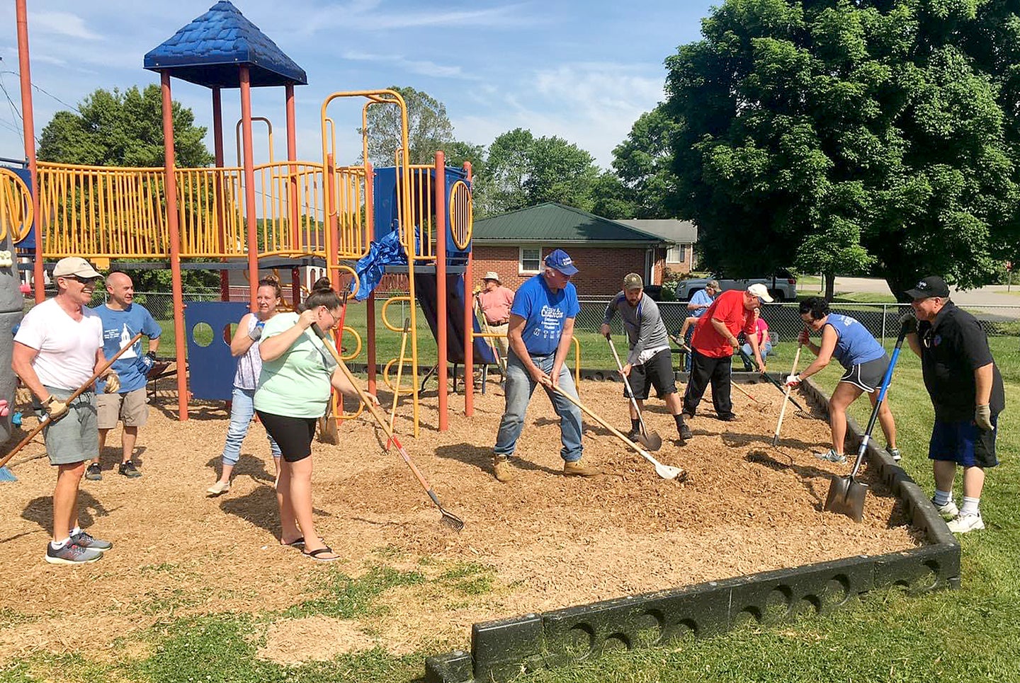 Sponsored content: Collaboration helps clean up community attraction; Independence Bank employees volunteer time to improve eyesore