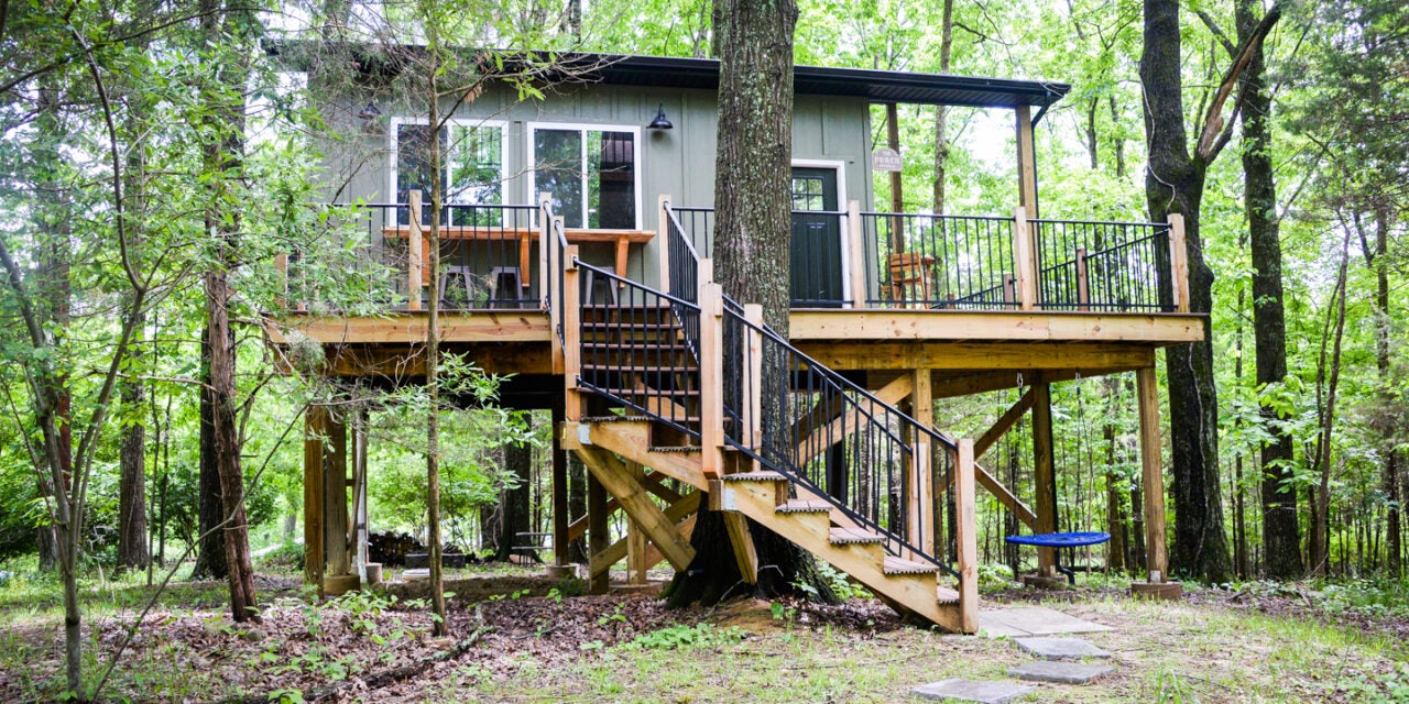 Dream turned into reality: Couple builds Tucked Away Treehouse at Rooted Escapes