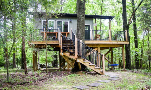 Dream turned into reality: Couple builds Tucked Away Treehouse at Rooted Escapes