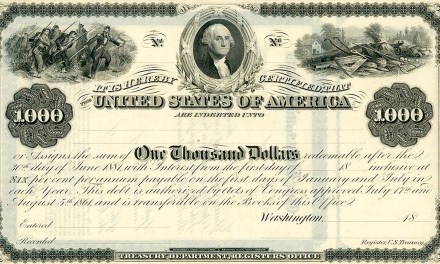 Five and 20 bonds help fund Civil War