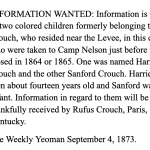 Information wanted